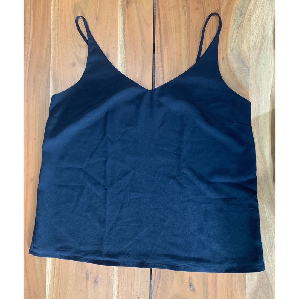 Banana Republic Tank Blouse Navy Blue SZ M